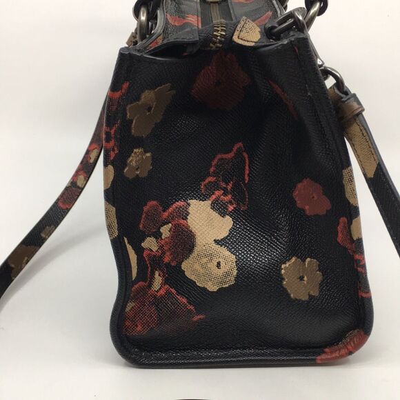 Coach Crosby Mini Carryall Satchel Floral Print Coated Canvas 33856 - Picture 6 of 17